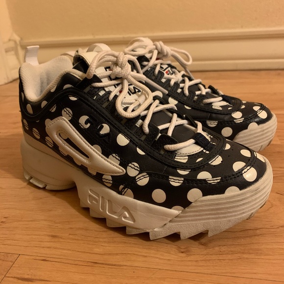 fila polka dot shoes